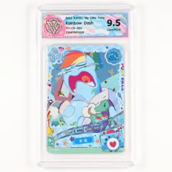 CCG GemMint 9.5 2023 KAYOU My Little Pony CCG Card YH-CR-003 Rainbow Dash - Image 2