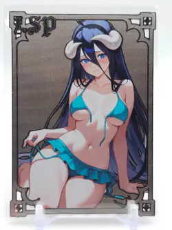 Goddess Story - Silver Metal Waifu Card - Albedo - NUMBERED #/200 - Image 1