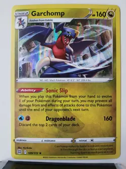 HOLO Garchomp 109/172 NM / M - Brilliant Stars Pokemon Card $2 Flat Shipping - Image 1
