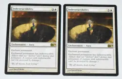 2x INDESTRUCTIBILITY White Rare ENCHANTMENT 2014 MAGIC GATHERING CARD - Image 1
