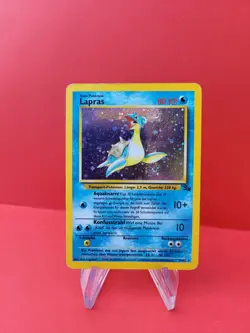 Pokemon Karte/card - Lapras 10/62 Holo - Fossil - 2x Swirl - Very Good - Image 1