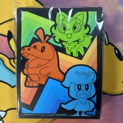 65 Ct Paldea Evolved ETB Sprigatito Fuecoco Quaxly Card Sleeves Sealed Pokemon - Image 1