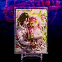 Obanai Mitsuri Card No. 70/99 Demon Slayer Pieces of Time Gold Wedding Variant - Image 2