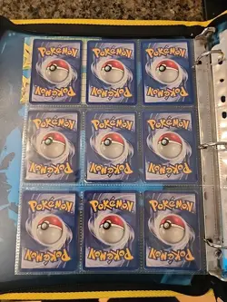 Pokemon Collection Binder Vintage Lot of Cards Holos Rares WoTC Shadowless Etc - Image 2