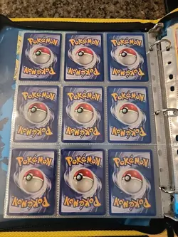 Pokemon Collection Binder Vintage Lot of Cards Holos Rares WoTC Shadowless Etc - Image 5