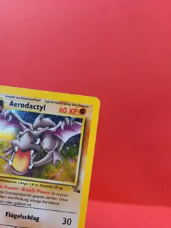 Pokemon Karte/card - Aerodactyl 1/64 - Fossil Holo - 1. Edition - Excellent - Image 3