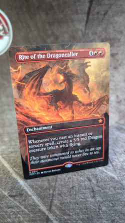 MTG, Rite of the Dragoncaller #0331, Foundations, Borderless, Non-Foil NM Mythic - Image 2