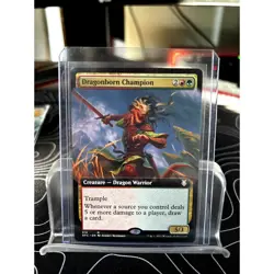 MTG Dragonborn Champion EXTENDED ART non-foil AFC English - Image 1