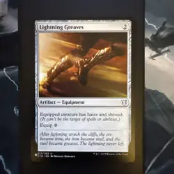 MTG Lightning Greaves Commander 2019 217/302 Regular Uncommon - Image 1
