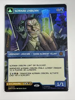 Norman Osborn (Borderless Foil) - M 0220 - Marvel's Spider-Man MTG - Image 2