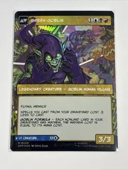 Norman Osborn (Borderless Foil) - M 0220 - Marvel's Spider-Man MTG - Image 3