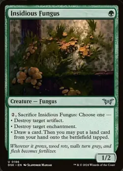 Mint/Near-Mint, English - 4 x MTG Insidious Fungus - Foil Duskmourn: House of Ho - Image 1