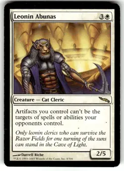 Leonin Abunas Mirrodin Regular MTG - Image 1