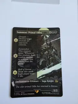 Summon: Primal Odin (Borderless) Final Fantasy Foil - Image 1