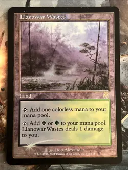 1x Foil Llanowar Wastes (141) Apocalypse MP MTG Magic the Gathering x1 MKE - Image 1