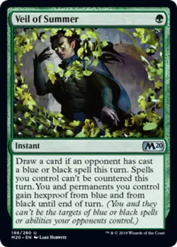 Mint/Near-Mint, English - 1 x MTG Veil of Summer Core Set 2020 - Image 1