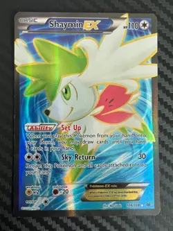 Pokemon TCG Full Art Holo Ultra Rare Shaymin EX Roaring Skies 106/108 LP/MP - Image 1