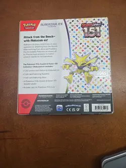 Pokemon TCG Scarlet and Violet - 151 Alakazam ex Collection Box 820650855269 - Image 3