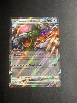 Pokemon TCG - Bloodmoon Ursaluna EX 141/167 - Double Rare - Twilight Masquerade - Image 1