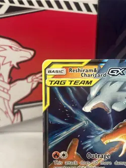 Pokemon TCG Holo Ultra Rare Full Art Tag Team Reshiram And Charizard - Image 3