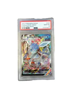 2021 Pokemon SWSH Eevee Heroes Glaceon VMAX F/A #025 PSA 10 GEM MINT - Image 1