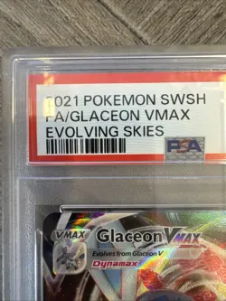 2021 Pokemon SWSH Eevee Heroes Glaceon VMAX F/A #025 PSA 10 GEM MINT - Image 4
