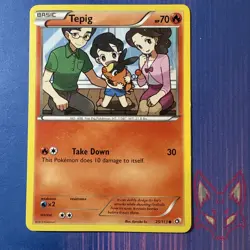Legendary Treasures - MP - Tepig 25/113 Pokemon English (US Seller) - Image 1
