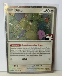 Holo Ditto 132/165 Play Pokemon Prize Pack Series 6 Stamp 151 - Scarlet & Violet - Image 1