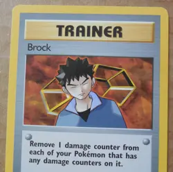 Brock 98/132 Rare Non-Holo Gym Heroes Set Pokemon Trainer LP - Image 2