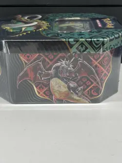 Pokemon TCG Scarlet & Violet Paldean Fates Great Tusk EX Tin Factory Sealed NEW - Image 2