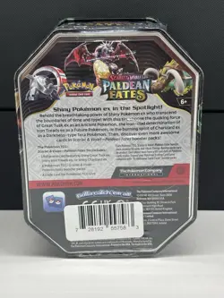 Pokemon TCG Scarlet & Violet Paldean Fates Great Tusk EX Tin Factory Sealed NEW - Image 5
