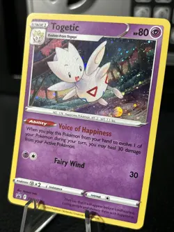 Pokemon TCG Togetic SWSH Black Star Promos SWSH276 Holo Promo Corner Swirl!!! - Image 1