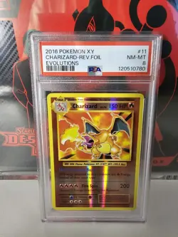Pokemon TCG XY Evolutions 2016 Charizard Holo Rare - Grade 8 PSA - Image 1