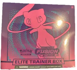Pokemon Sword and Shield Fusion Strike Elite Trainer Box Mew Factory Sealed 820650809330 - Image 1