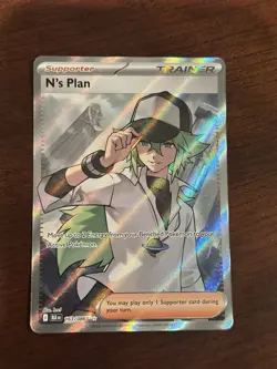 N's Plan 163/086 Ultra Rare Pokemon Black Bolt English Pack Fresh MINT - Image 1