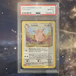 PSA 10 Clefable 014/034 Pokemon TCG Classic Collection Charizard Deck CLC 2023 - Image 1