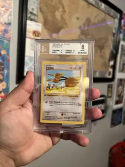 1999 Pokemon Base Set Doduo Shadowless #48 1st Edition PSA 8 NM-MT - Image 3