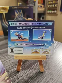 Pokemon Scarlet And Violet Serial Codes Shiny Koraidon or Miraidon UNSCRATCHED! - Image 1