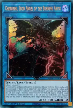 RA01-EN042 CHERUBINI, EBON ANGEL OF THE BURNING ABYSS ULTRA RARE 1ST ED YuGiOh - Image 1