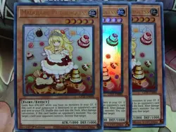 Yugioh Madolche Puddingcess X3 Ultra Rare GFTP-EN080 1st Lightly Played Playset - Image 1