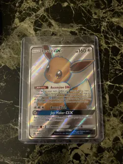 Pokemon TCG Eevee GX SM242 Holo Full Art Promo Card LP Condition - Image 1
