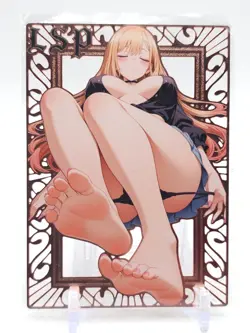 Goddess Story - Pink Metal Waifu Card - Kitagawa Marin - NUMBERED #/200 - Image 1
