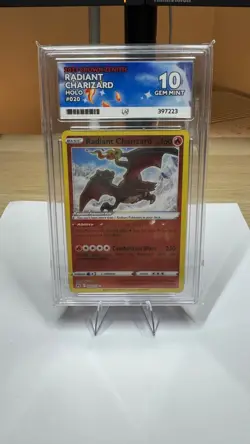 ACE 10 Radiant Charizard 020/159 Crown Zenith Holo Pokemon Card - Gem Mint PSA - Image 2