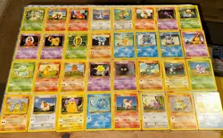 Pokemon Cards Part Complete Base Set WOTC 1999 58 Cards Included No Duplicates - Image 2