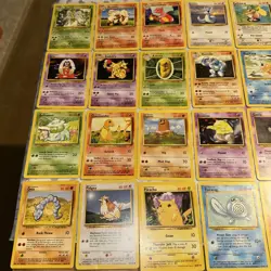 Pokemon Cards Part Complete Base Set WOTC 1999 58 Cards Included No Duplicates - Image 3