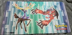 2014 Ultra Pro Pokemon XY Trading Card Game Play Mat Xerneas & Yveltal Playmat - Image 1