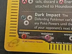 Pokemon Card- Houndoom-Aquapolis-Holo-H11/H32-Rare-NoCrystal-ENG-Played - Image 3