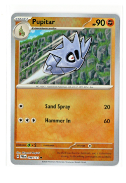 Pokemon TCG Pupitar 48/131 Poke Ball Reverse Holo Prismatic Evolutions Card - NM - Image 1