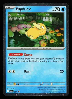 Psyduck 007 Cosmos Holo Mega Evolutions Promo Pokemon Card - Image 1
