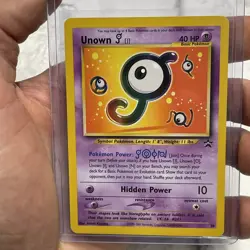 Pokemon Unown J 38/53 Black Star Promo Rare Card NM Near Mint Pokemon Vintage - Image 1